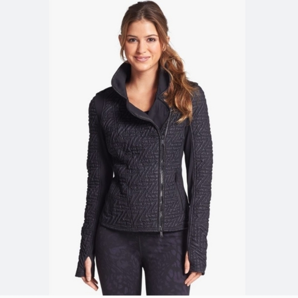 Zella Z Stretch Moto Jacket in Black